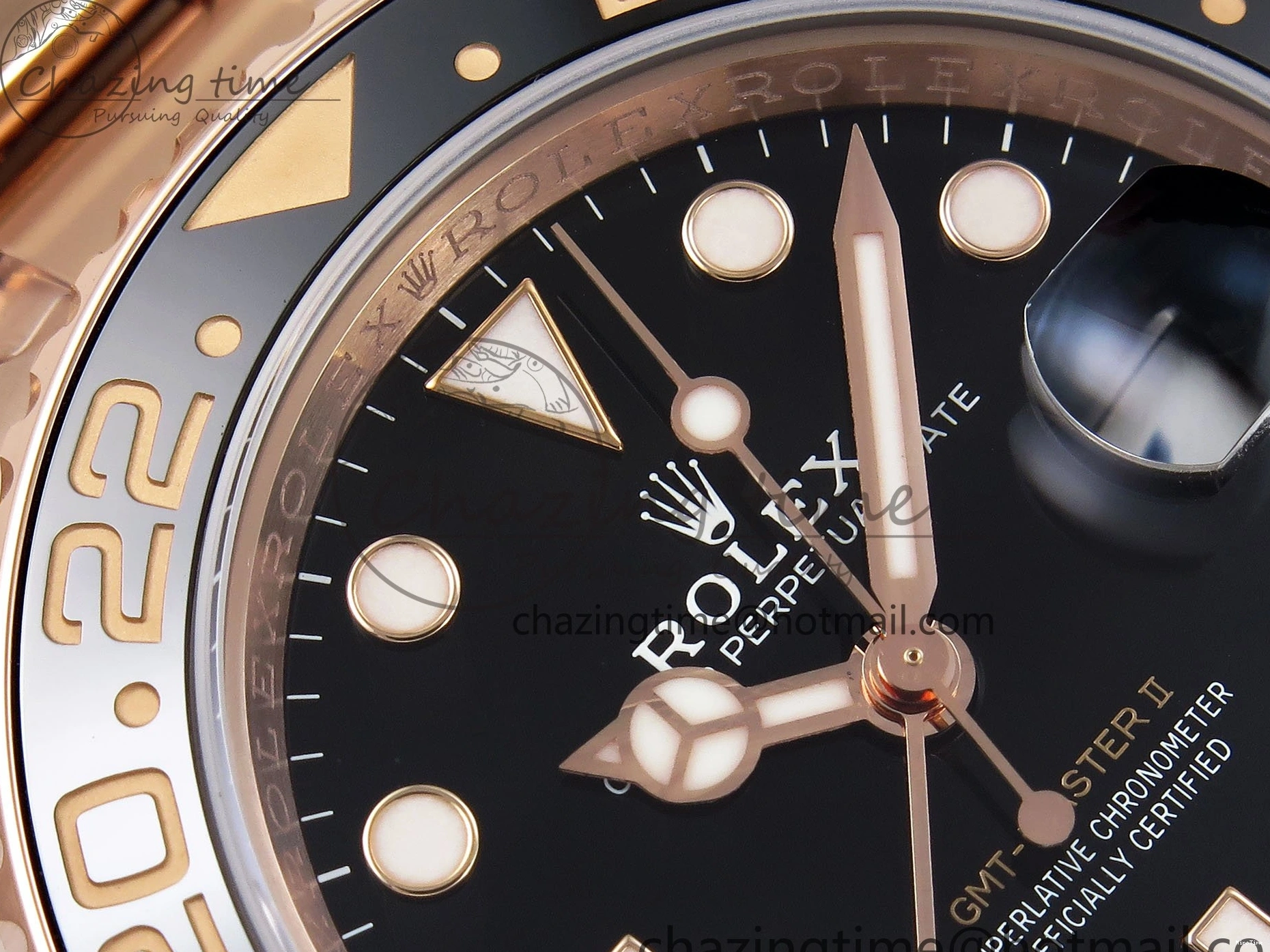 MiroTime 0312 GMT-Master II 126715 CHNR ARF 1:1 Best Edition Black Dial on RG Bracelet VR3285 CHS FastDry 1660